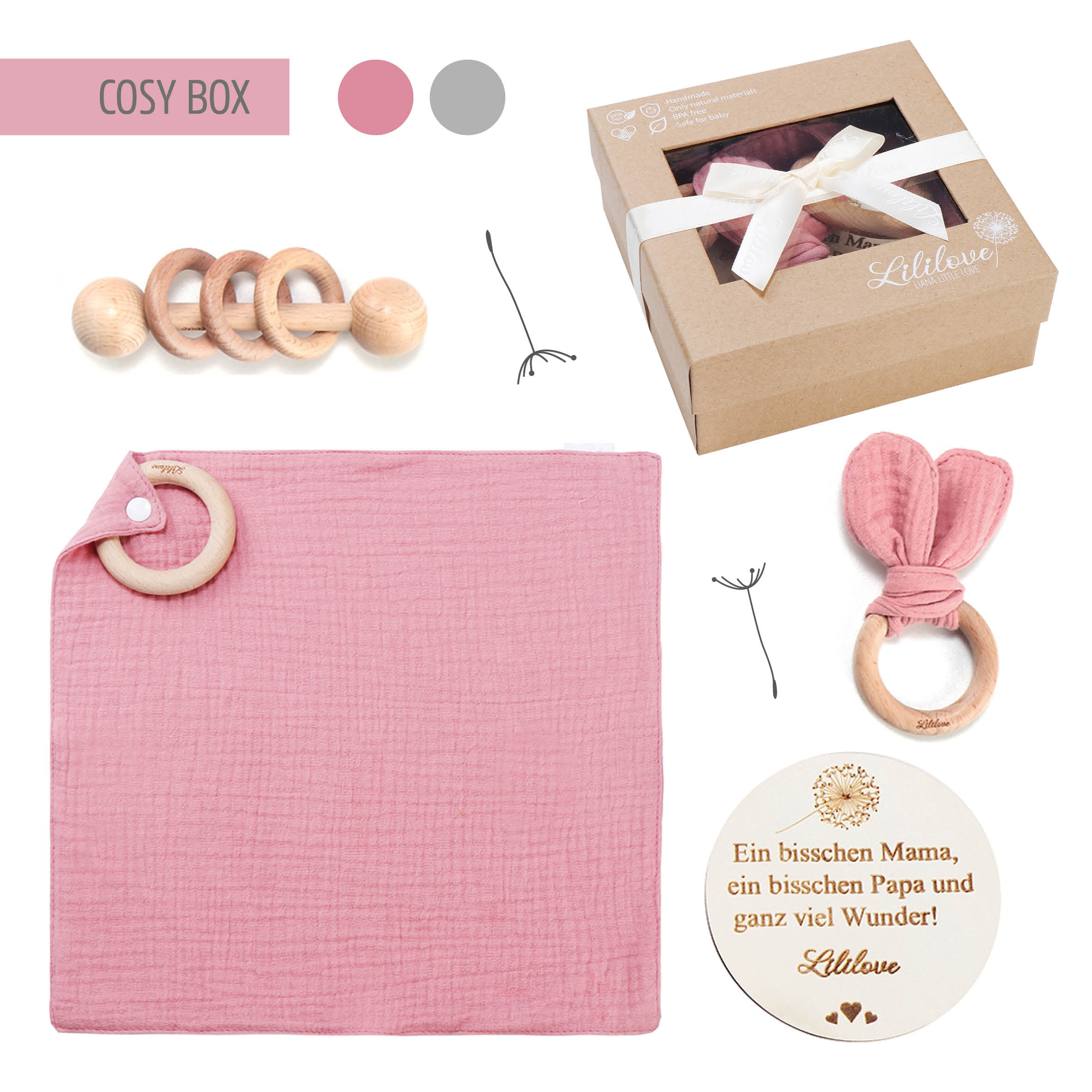 Geschenkset - Cosy Box - dark pink